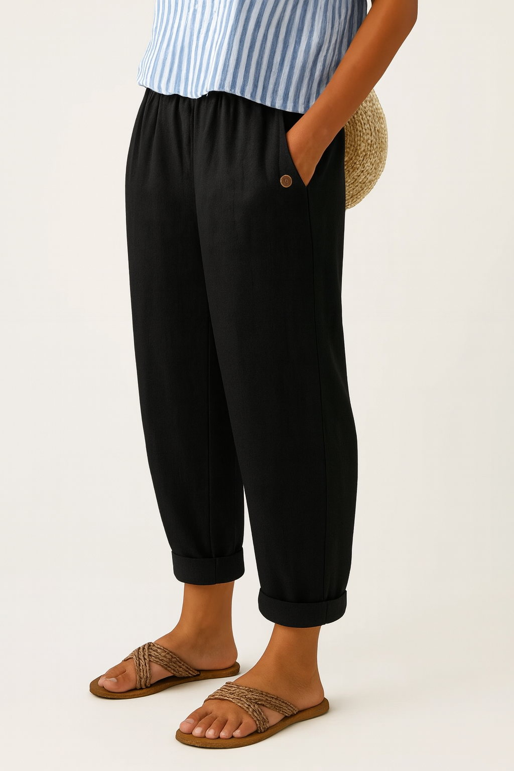 Timeless Linen-Cotton Trousers
