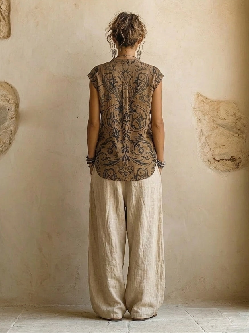 Sienna – Linen Blend Three-Piece Co-ord Set