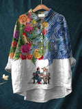 Aveline | Artistic Garden Dream Women's Casual Blouse