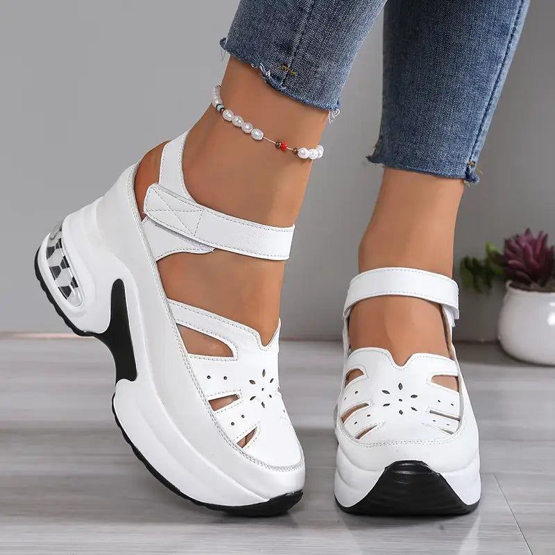 Vera – Platform Wedge Cutout Sandals