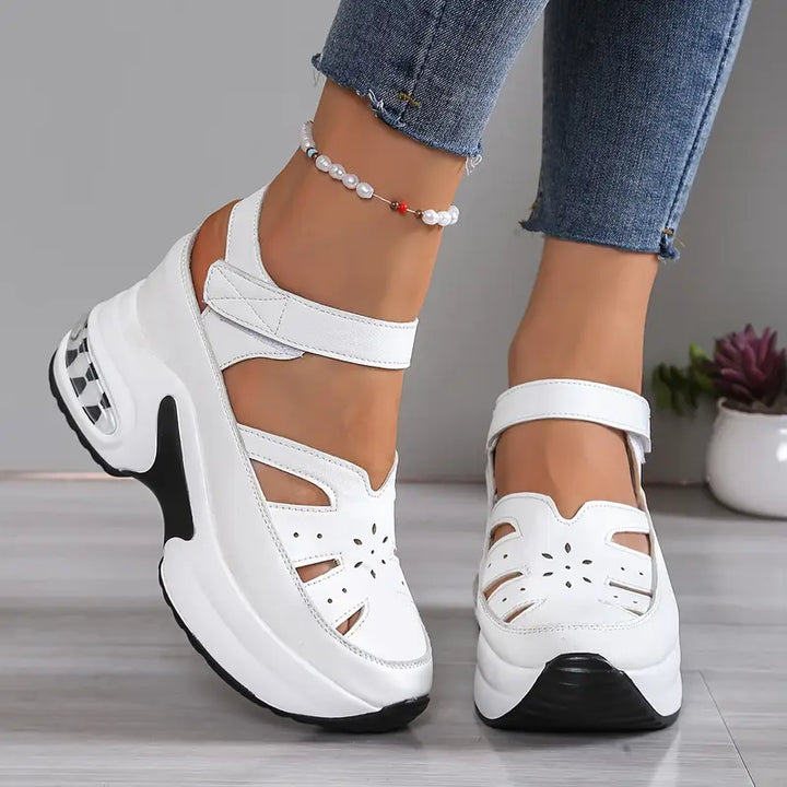 Vera – Platform Wedge Cutout Sandals