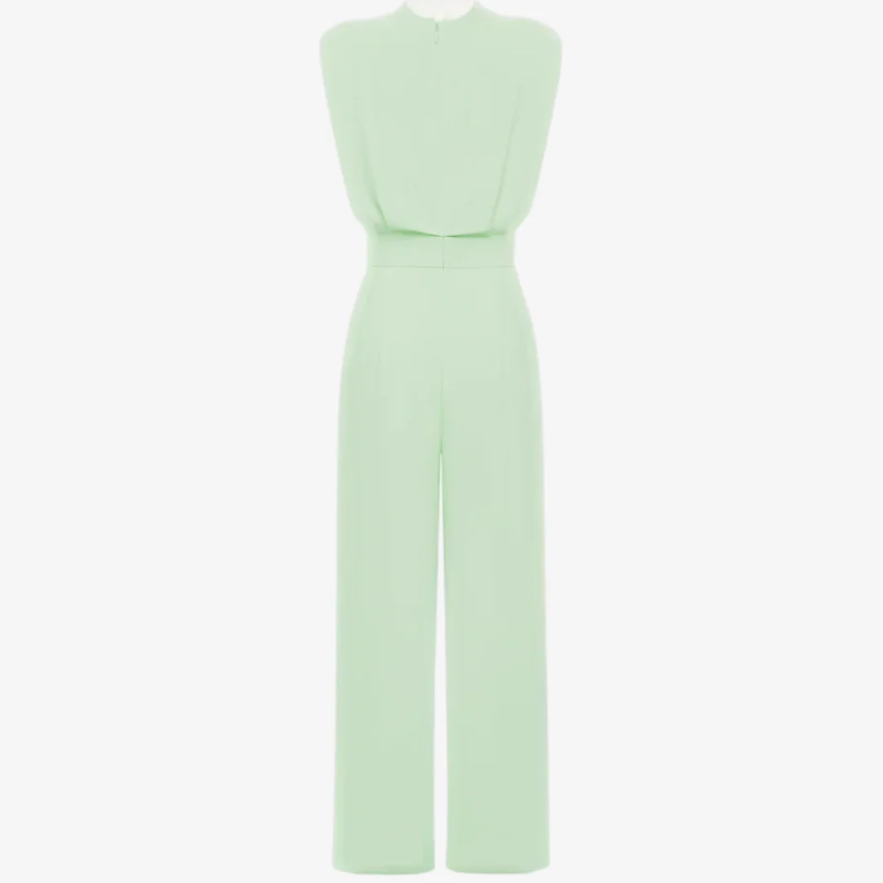 Quinn | Sleeveless Round Neck Wide Leg Jumpsuit