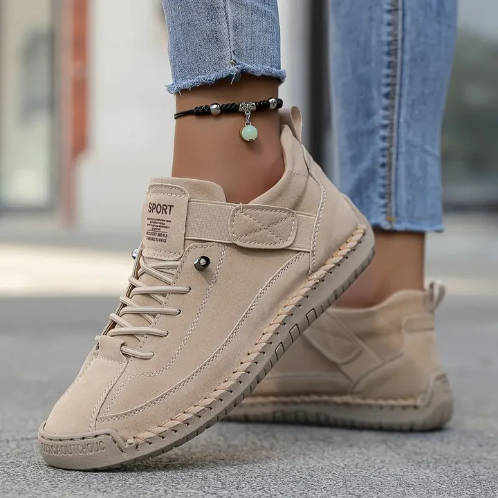 Meya – Orthopedic Lace-Up Leather Sneakers