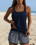 Nikita | Striped Simple Tankini Boxer