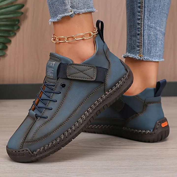 Meya – Orthopedic Lace-Up Leather Sneakers