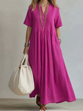 Noor – Flowing Pintuck Pleated Maxi Dress