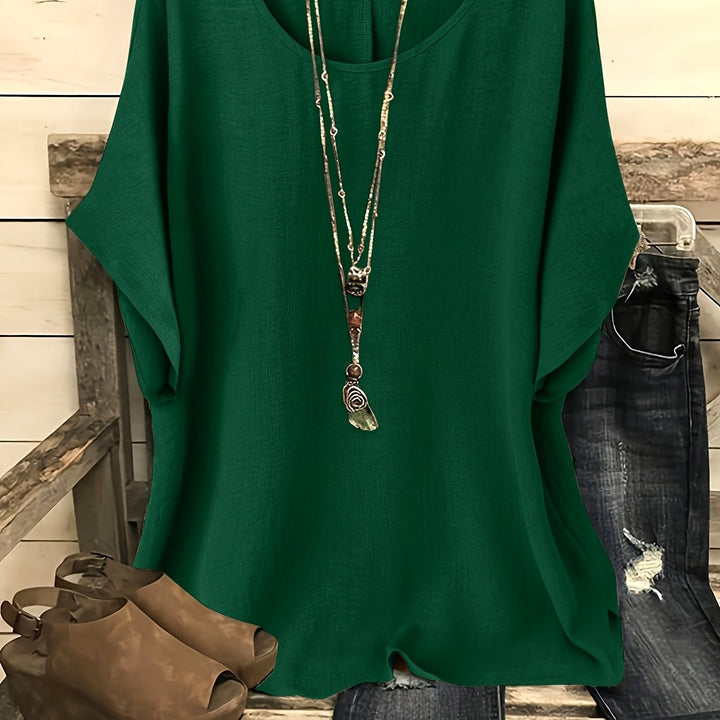 Sienna – Relaxed Batwing Sleeve Casual Top