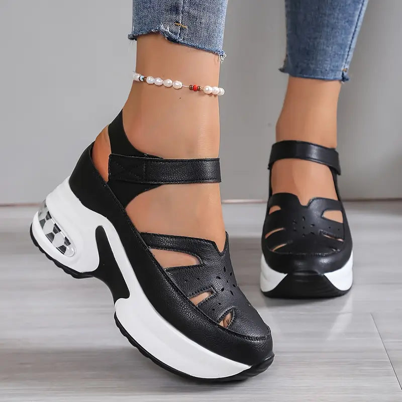 Vera – Platform Wedge Cutout Sandals