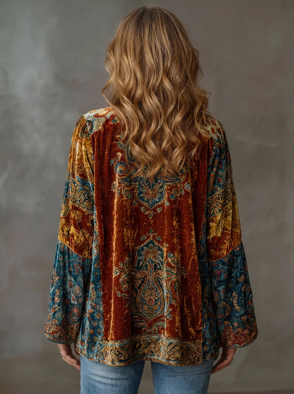 Aria – Bohemian Velvet Kimono Jacket