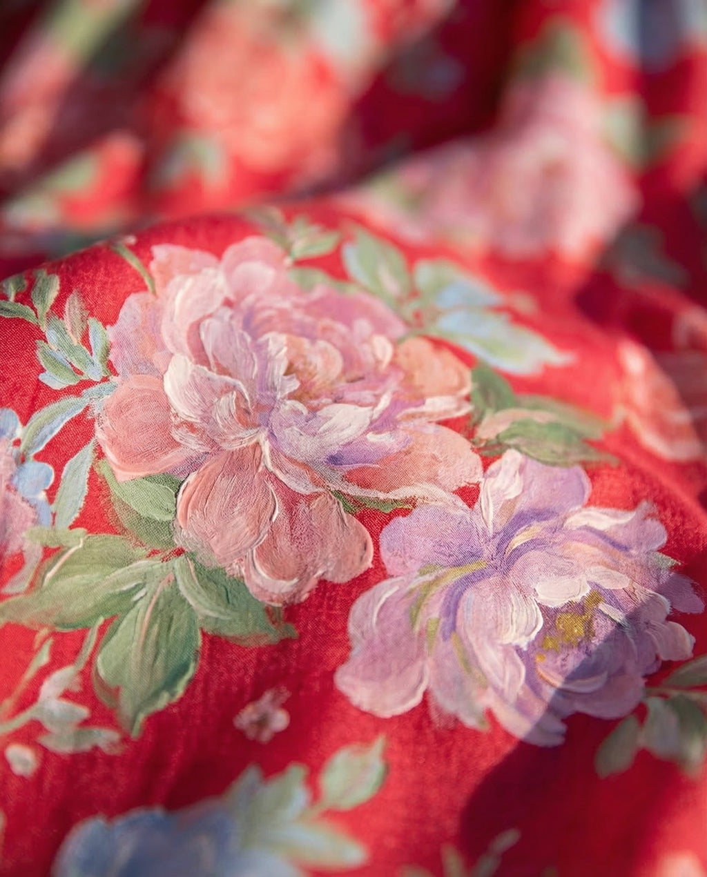 Minelda – Floral Maxi Dress with V Neckline