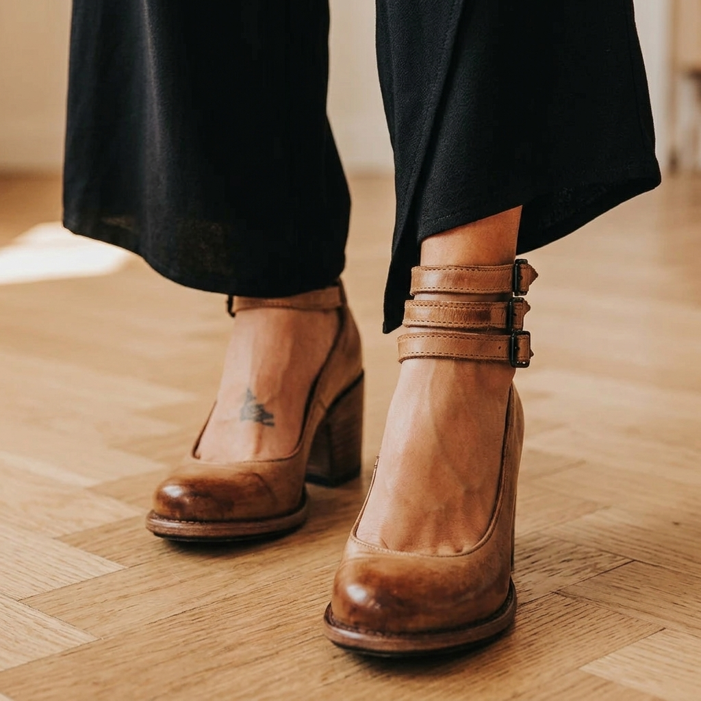 Dorothy | Buckle Strap Block Heels