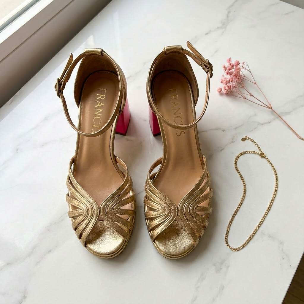 Frances | Cushioned Strap Heels