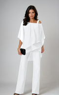 Mariella – Layered Two-Piece Wide-Leg Set