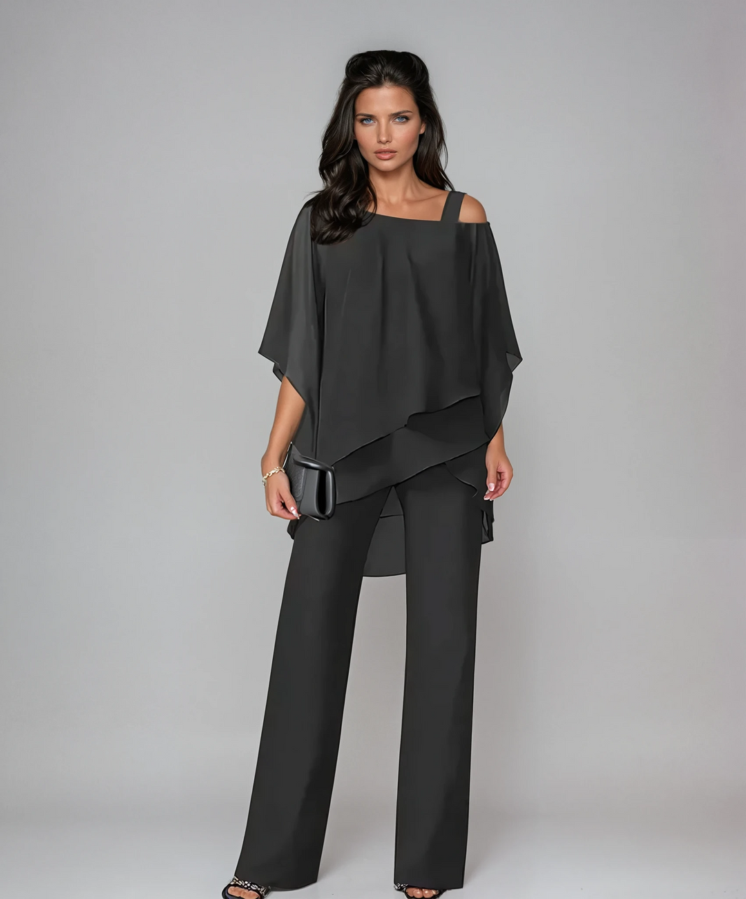 Mariella – Layered Two-Piece Wide-Leg Set