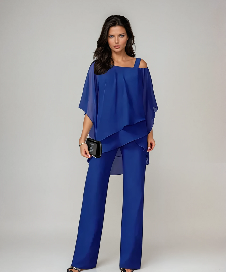Mariella – Layered Two-Piece Wide-Leg Set