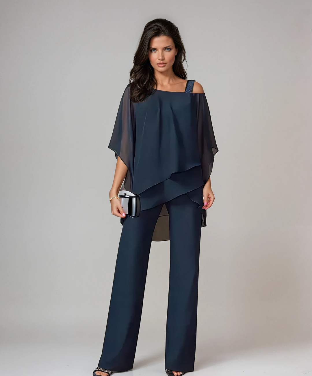 Mariella – Layered Two-Piece Wide-Leg Set